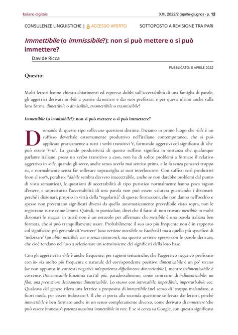 immettibile significato